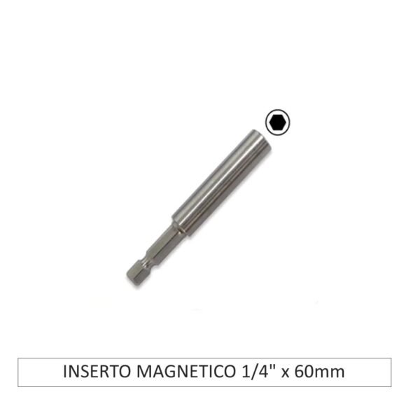 Inserto Magnetico para puntas 1/4x60mm  CJ5Unid - Imagen 3